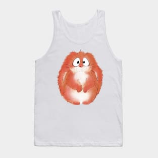 Polite cute orange rabbit Tank Top